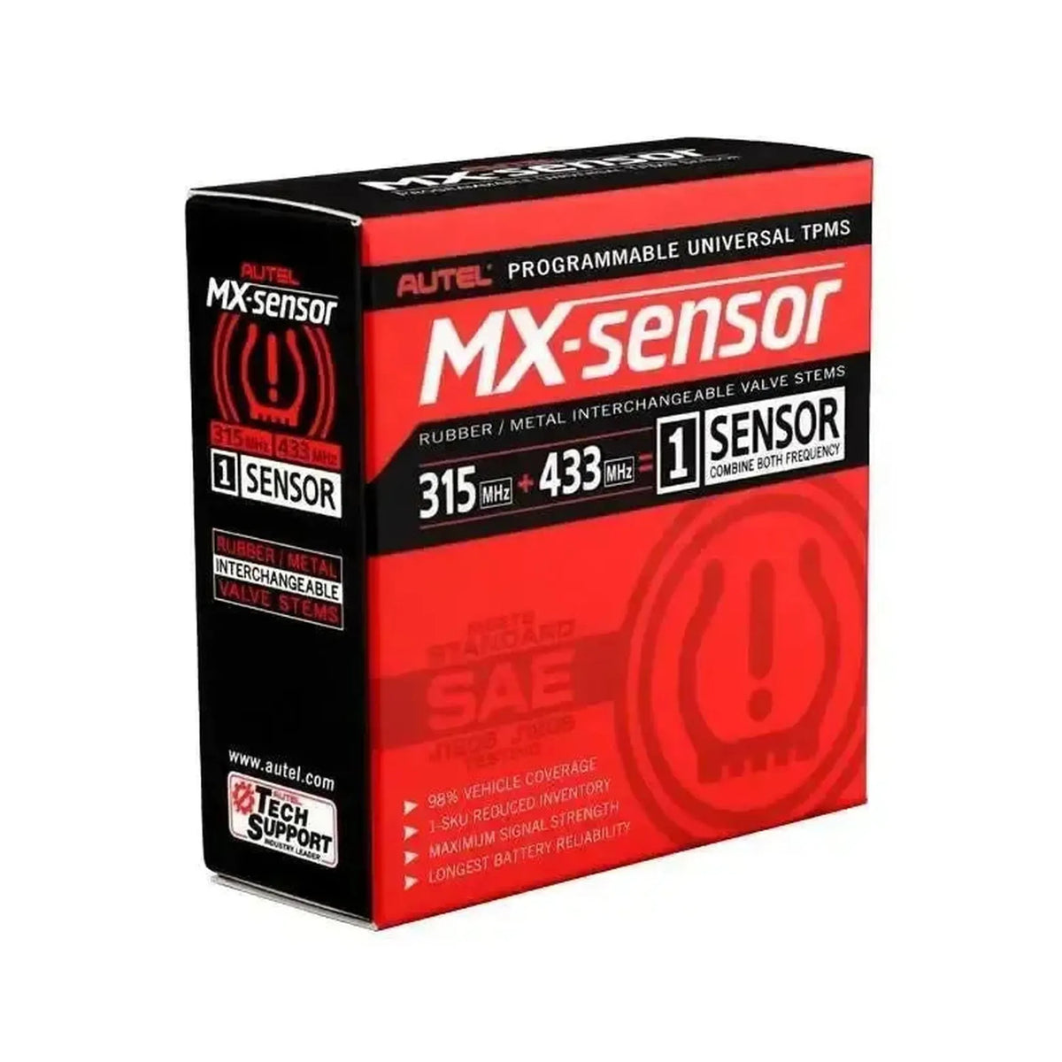Autel MX-Sensor 315MHz+433MHz (Rubber) | TPMS-sensor (Press-in)