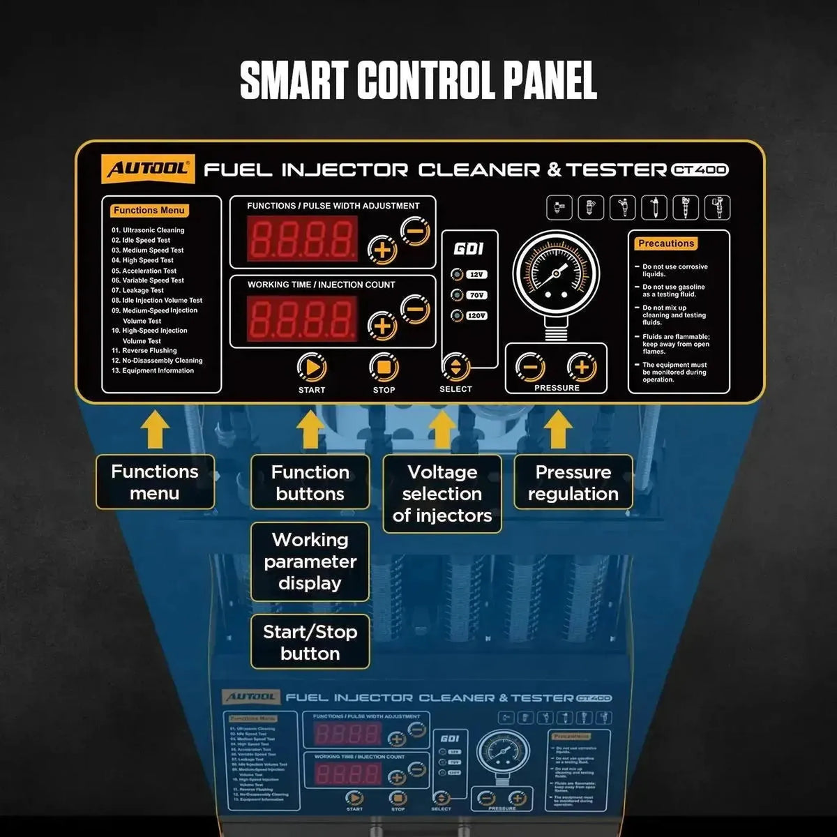 Autool CT400 | Δοκιμαστής εγχυτήρων