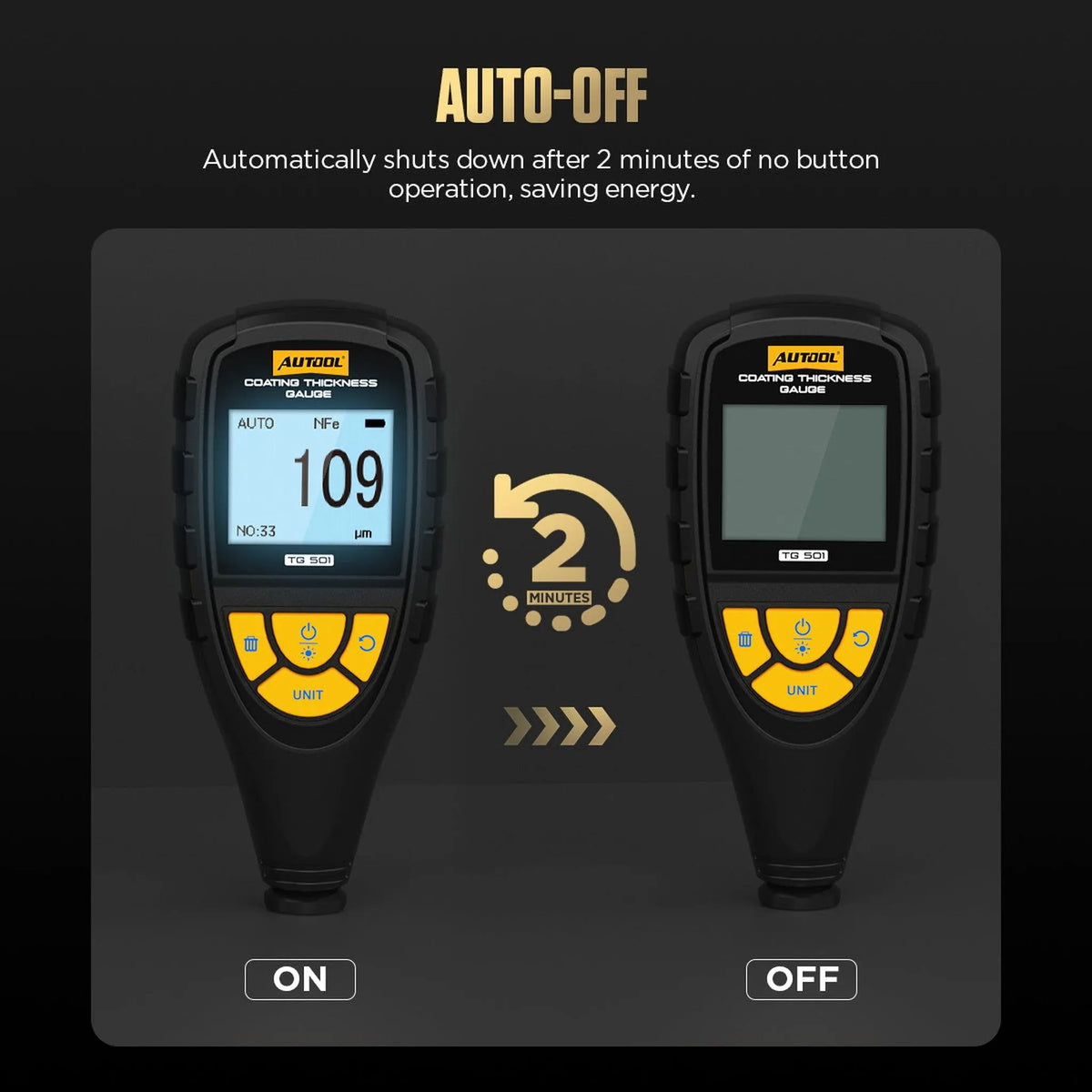 Autool TG501 | Μετρητής πάχους βαφής