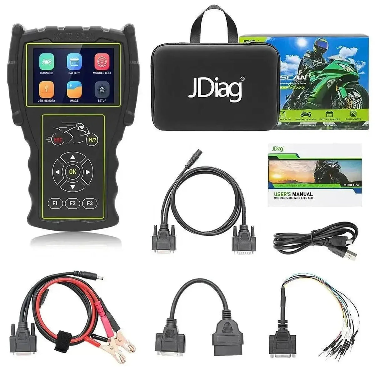 JDiag M100 Pro Motorfiets Uitleesapparaat