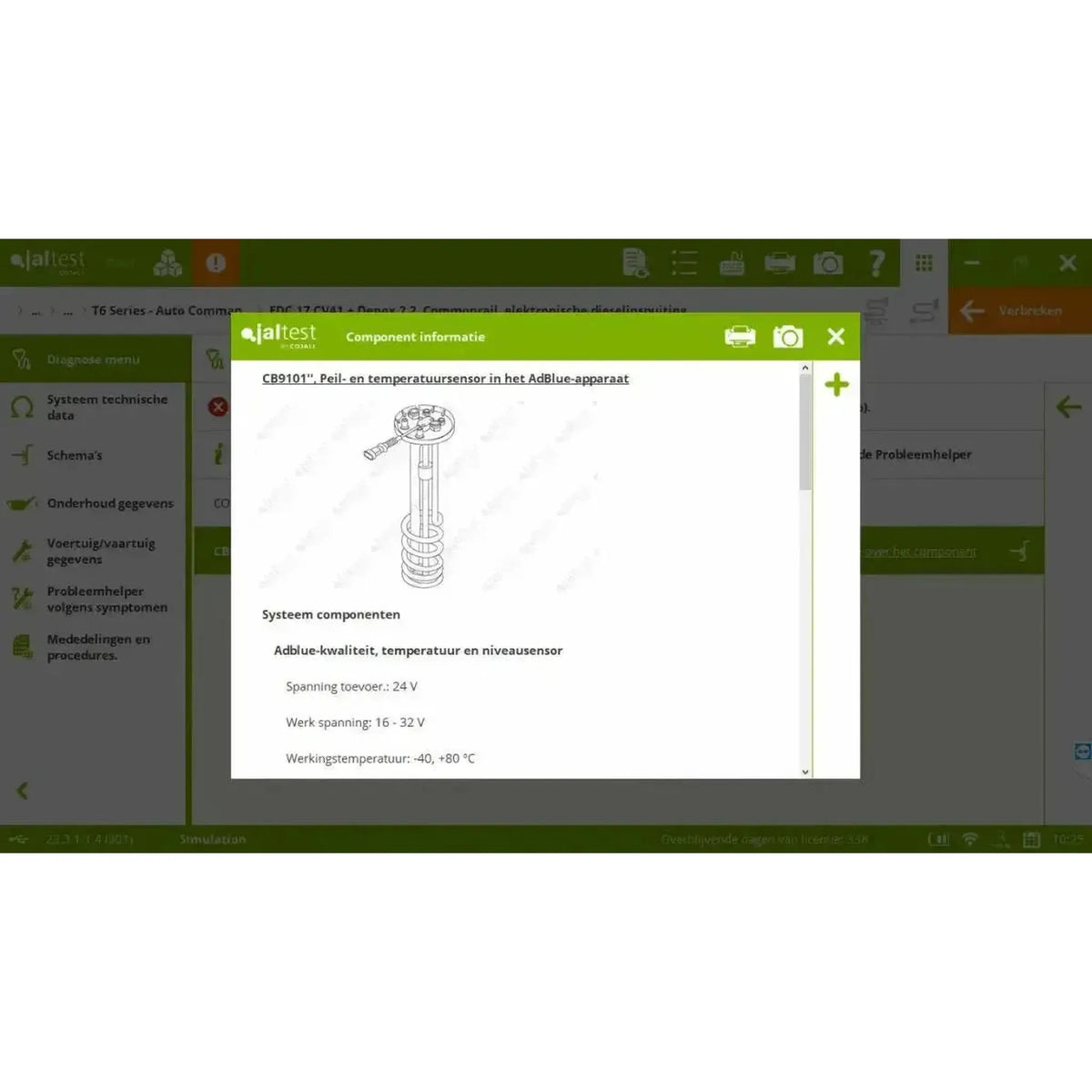 Jaltest AGV (Agricultural) Uitleesapparaat