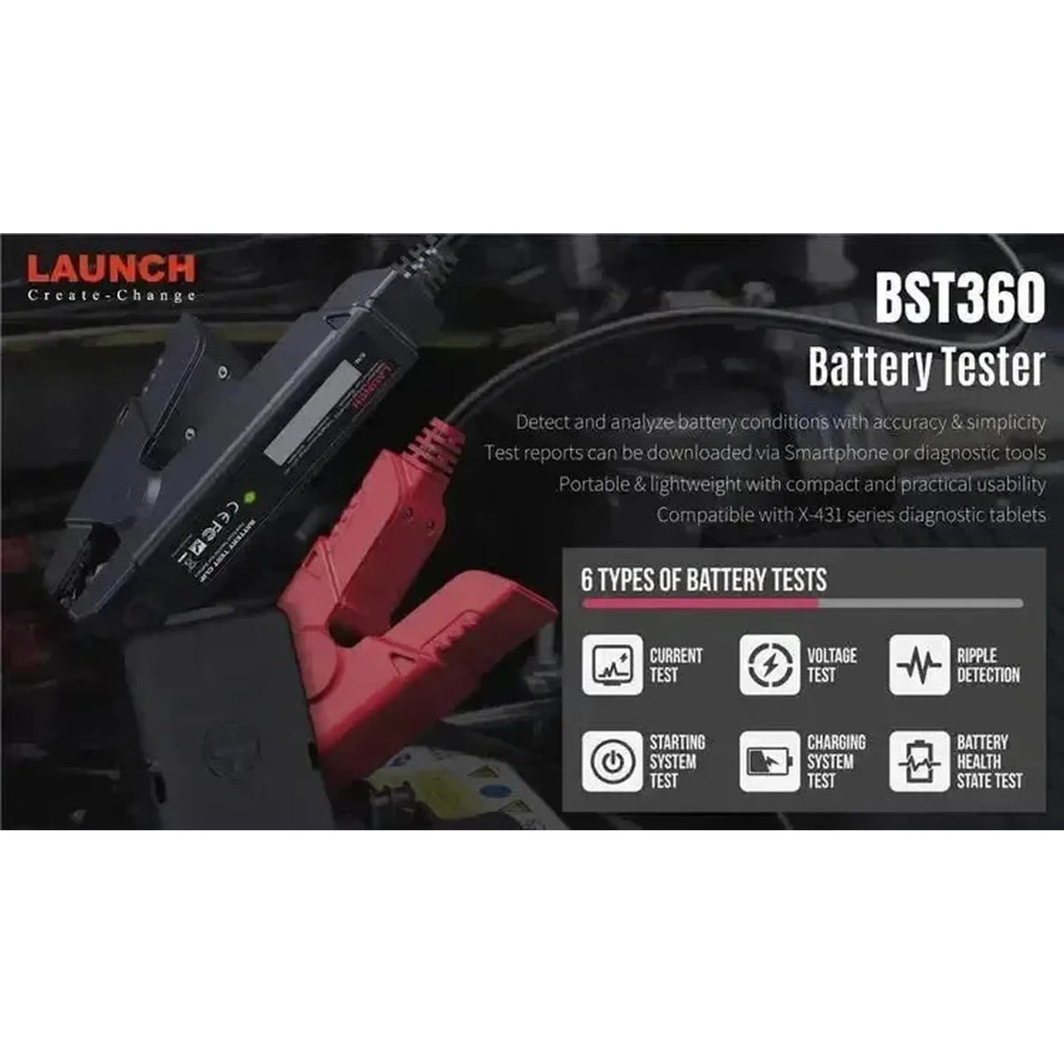 Launch BST360 | Ελεγκτής μπαταριών