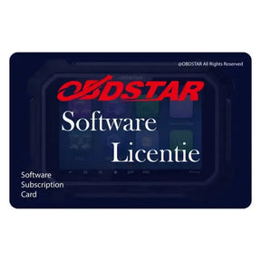 OBDSTAR ECU Master | Configuratie (D) | Software-licentie