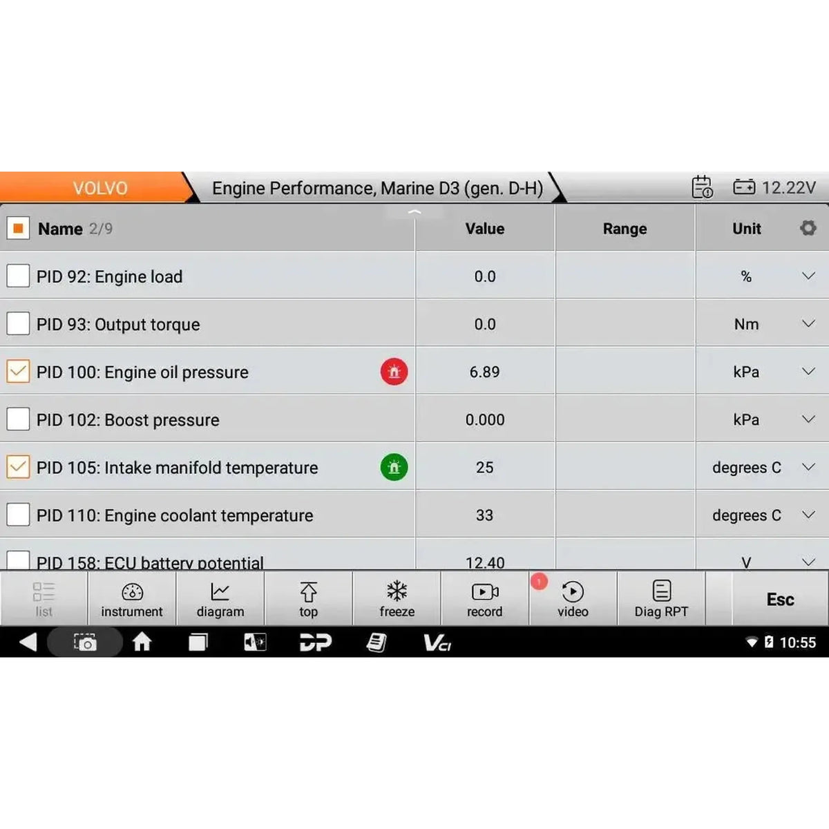 OBDSTAR IScan Pro Volvo (Marine) | Διαγνωστικό όργανο | Θαλάσσιο σκάφος