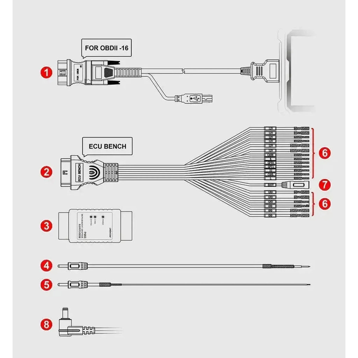 OBDSTAR P003 Kit | Αξεσουάρ